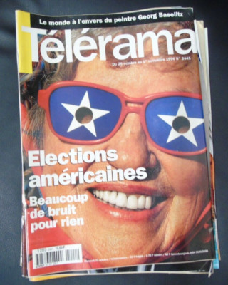 Telerama Nr. 2441 23. Oktober 1996 Amerikanische Kampagne Renauld Baselitz Arte TV