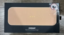 NEW Courant Multi-Device Wireless iPhone Charger Catch 2 Camel Tan Brown Leather