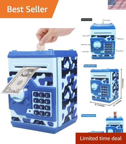 Piggy Bank Electronic Mini ATM for Kids Baby Toy, Safe Coin Banks Money Savin...