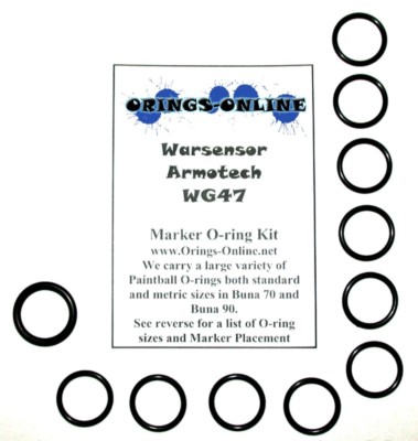 Warsensor Armotech WG47 Paintball Marker O-ring Oring Kit x 4 rebuilds / kits