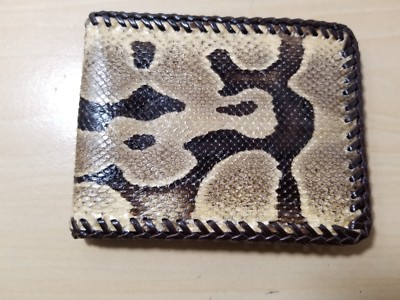 NEW Authentic PYTHON SKIN Wallet bi-Fold Men Billfold Gator