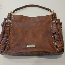 VTG Brahmin Brown Croc and Leather Purse