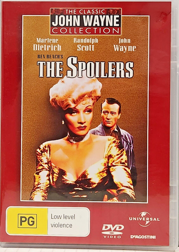 THE SPOILERS - Marlene Dietrich, Randolph Scott, John Wayne - DVD