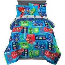 PJ Masks "We Ride Tonight" Kids Reversible Twin Bed Set-AB09CG1MQGK6