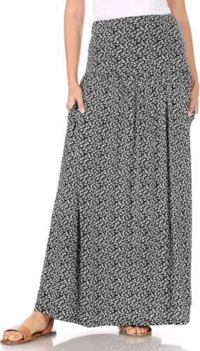 Maxi Skirts for Women Ankle Length Skirt Casual Long Skirt High Waisted Maxi Ski