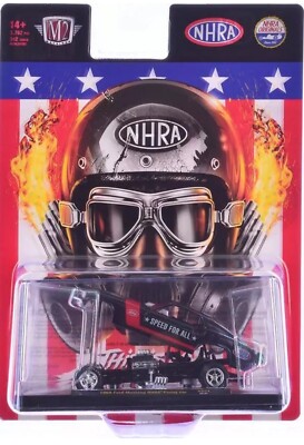 1969 Ford Mustang NHRA Funny Car Black w/ Red Stripes 1:64 BY M2 31500-HS51-P5