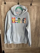 Sudadera con Capucha Azul Marvel Logo Avengers Super Heroes Talla XL