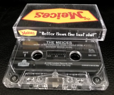 MEICES BETTER THAN THE LAST S**T Rare 1995 Promo Tape Cassette Punk Alien Crime - Image 1 of 3