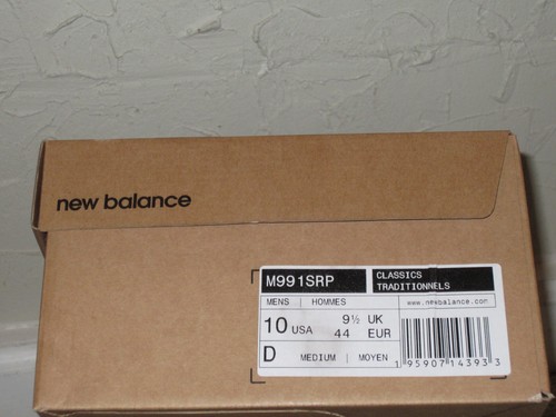 Stray Rats x New Balance M991SRP 991 Black Grey Purple Men's Size 10 NEW! 2021 - Picture 3 of 10
