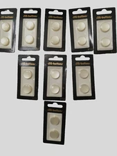 Dill-Buttons Round Plastic Shank Pearl-White 11/16" 18MM 9 packs 18 Button Lot