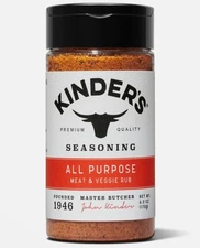2 Pack Kinder's Premium Quality All Purpose Meat & Veggie Rub Seasoning, 6oz