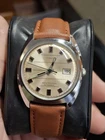 Timex Viscount 1972 Silver Tone Mens Vintage 1970s Automatic Self Winding Watch