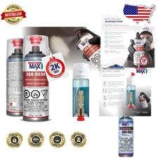 Pro Grade 2K Epoxy Primer Aerosol Black - Superior Corrosion Resistance 13.5oz
