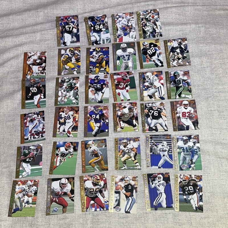 1995 Pacific Crown Collection NFL Football Card Lot (24) Barry Sanders Tim Brown