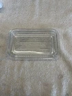 vintage Pyrex clear glass refrigerator dish lid 502-c