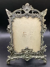 Art Noveau Gold Metal Picture Photo Frame Cherub Victorian Baroque Ornate-6"x 4"