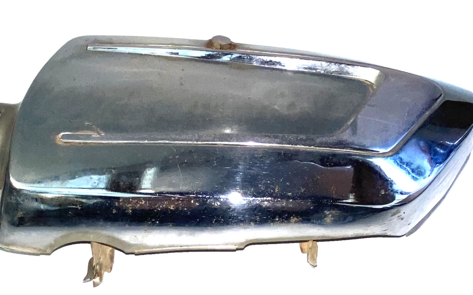 70-72 Yamaha XS1 XS1B XS2 DERECHO IZQUIERDO cubiertas xs650 1971 XS-1 XS-2 VINTAGE CROMADO Foto 4 de 4