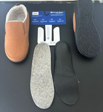 NEW Brown-Powerstep Men's Arch Support Slippers - Orthotic House Slippers