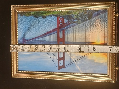 Vintage Ornate Gold Tone MCM Picture Frame, Holds 4 X 6” - Picture 3 of 15