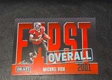 2023 Leaf Draft - #1 Michael Vick #9 Red
