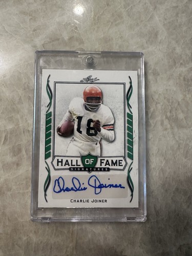 2021 Leaf Hall Of Fame Signatures Charlie Joiner AUTO Cleveland Browns HOF-CJI