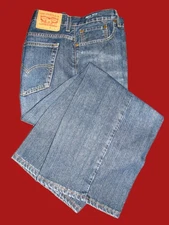 Levi's 569 Jeans Mens 40x30 Mid-Dark Wash 5-Pocket 100% Cotton Bootcut Relaxed