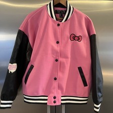 FOREVER 21 x Hello Kitty M Pink Black Varsity...