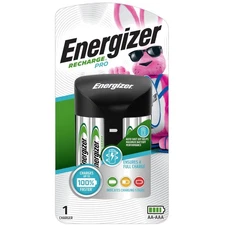 Quick Charge Recharge Pro AAA/AA Battery Charger with 4  NiMH Batteries