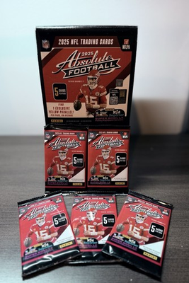 #ad #ad 2025 PANINI ABSOLUTE FOOTBALL GRAVITY FEED PACK 1 PACK LOT $4.00