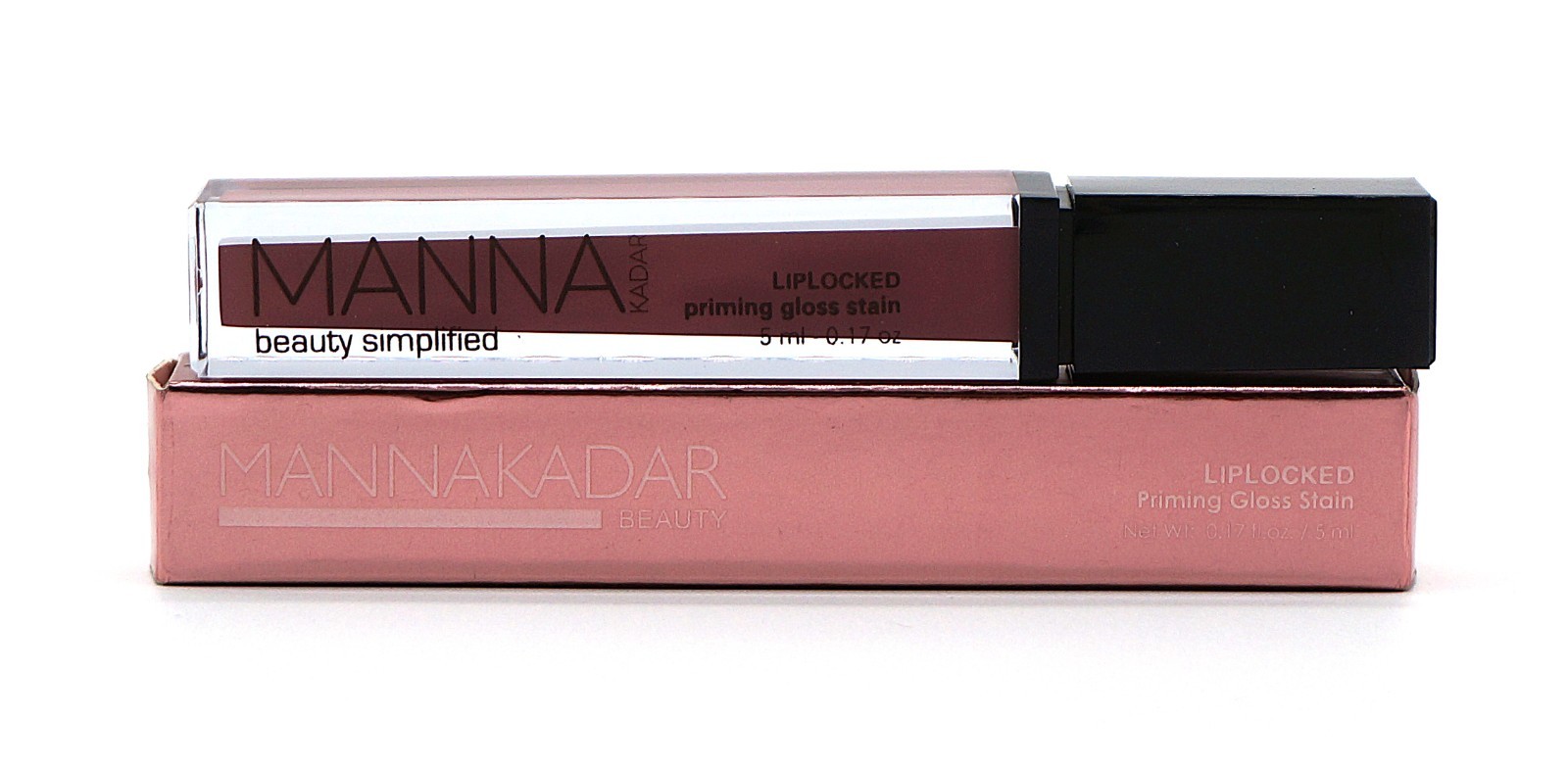 Manna Kadar Lip Locked Priming Gloss Stain Lucky 0.17 fl oz NEW Authentic