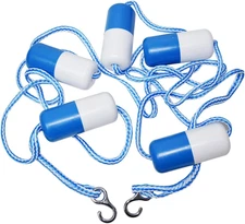Poolsupplytown Swimming Pool Safety Divider Rope and Float Line with 2 Pre-Assem