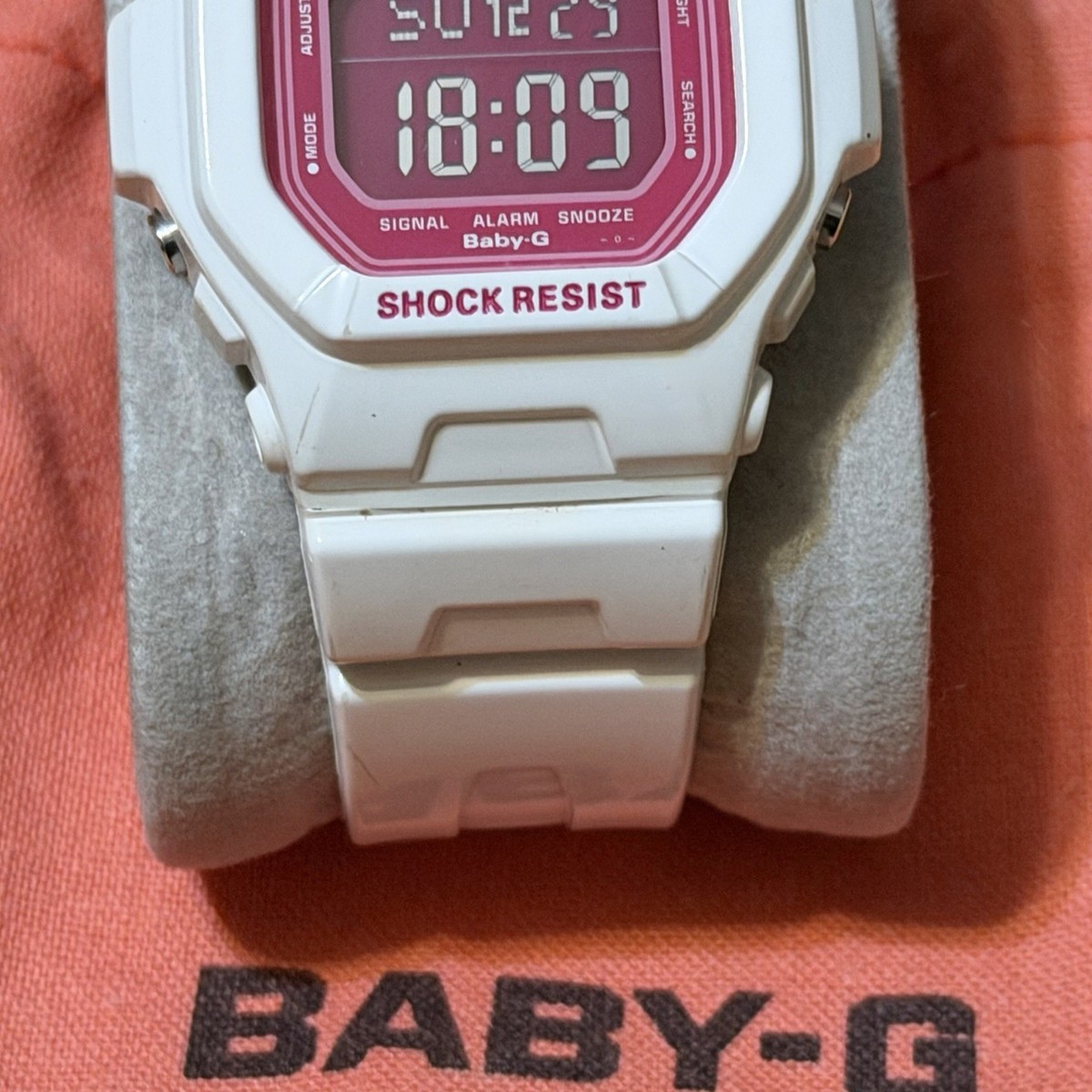 Casio Baby-G G-Shock BG-5601-7D White Pink Square Women's Digital