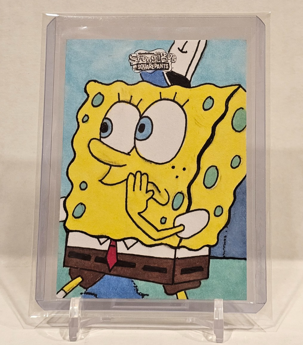 2025 Topps Chrome SpongeBob 25th Anniversary 1/1 Sketch Card