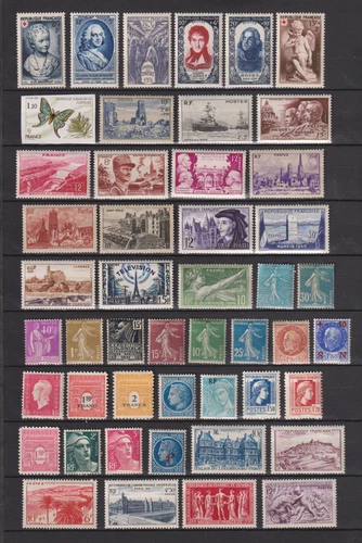 FRANCE.  No. 876 + 47 NEW VALUES * .  VERY BEAUTIFUL .