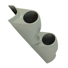 GlowShift Gray Dual Gauge 52mm Pillar Pod for 1994-2001 Acura Integra