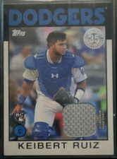 Topps 2021 1986 Baseball Relics Keibert Ruiz Rookie Relic Dodgers #86BR-KR