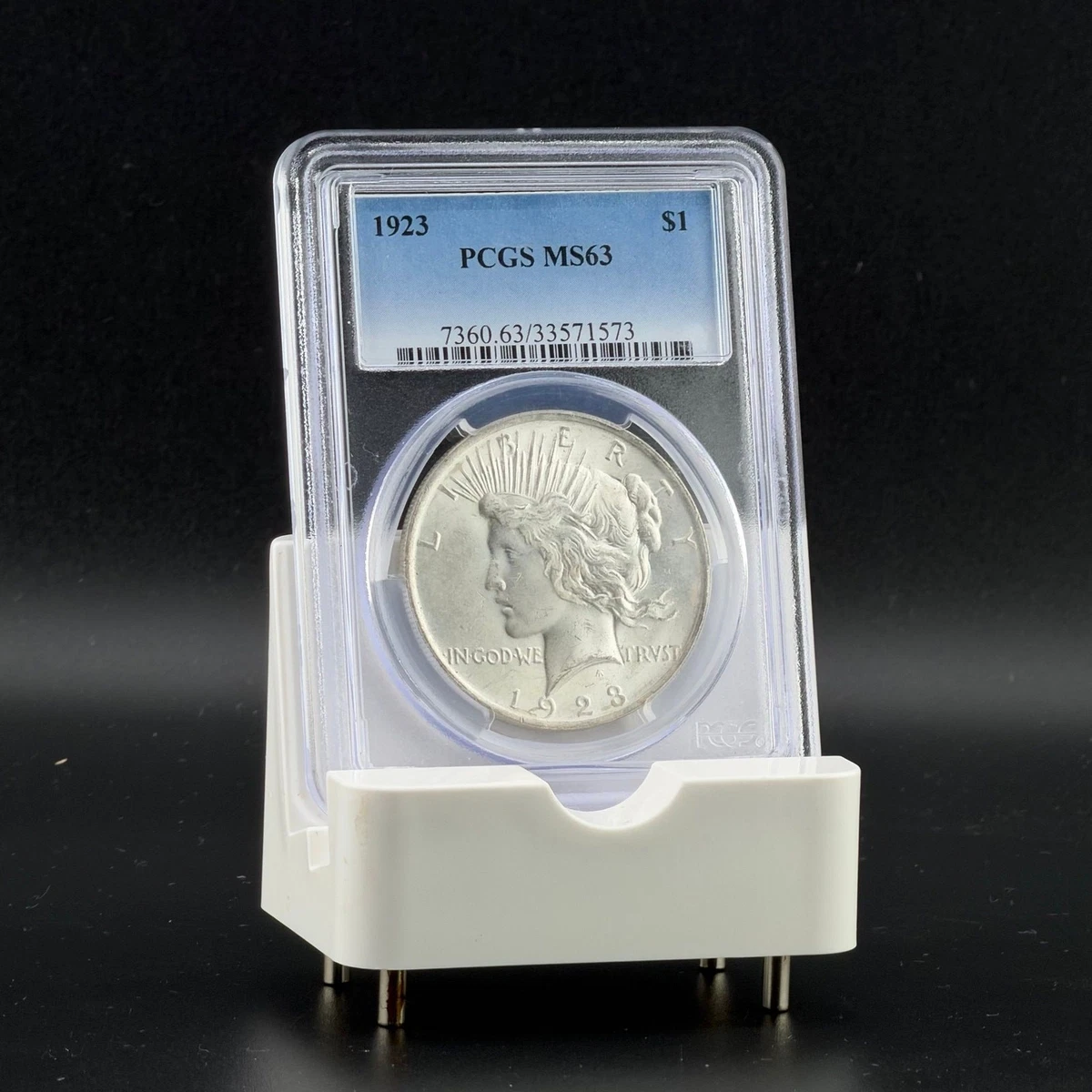 25+ MS 63 Graded 1923 Year Peace Dollars (1921-1935) for sale