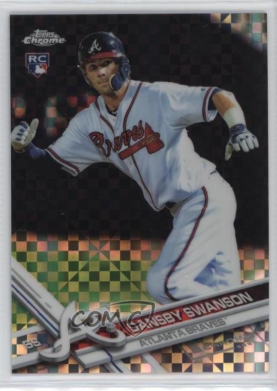 2017 Topps Chrome Wal-Mart Mega Box X-Fractor Dansby Swanson #8 14lm