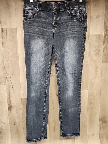 Democracy Women's Jeans Skinny Blue Denim "Ab"solution Elastic Waist - Size 4 - Picture 1 of 10