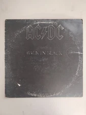 AC/DC "BACK IN BLACK" 1980 Best Selling Album Vinyl LP Atlantic Records