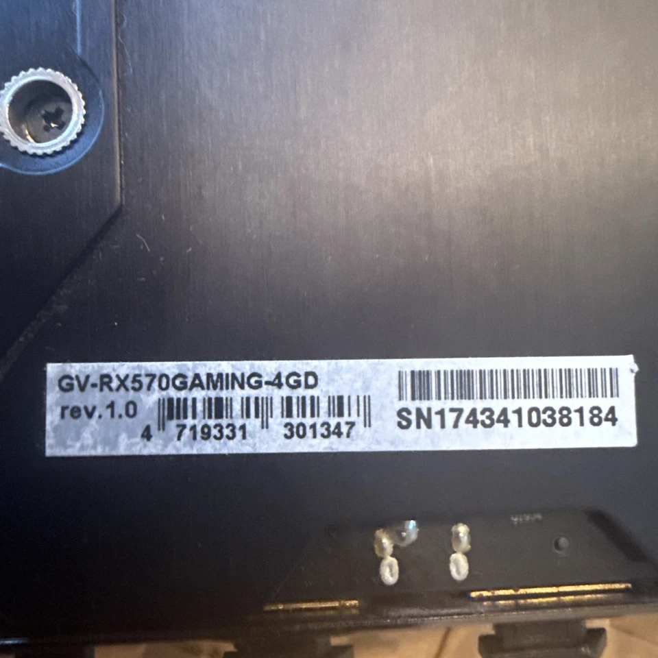 GIGABYTE AMD Radeon R 4GB GDDR5 Graphics Card GV-RX570GAMING-4GD - Used - Image 3 of 3