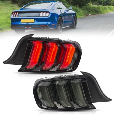 VLAND Für Ford USA / EU Mustang GT 2015-20 LED Heck Rückleuchten Rücklicht Paar