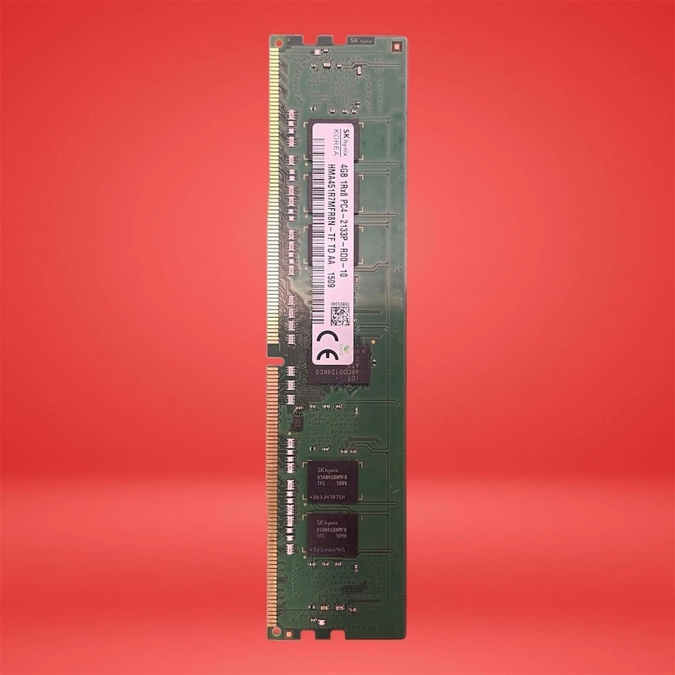 Hynix 4GB DDR4 PC4-2133P ECC Server Memory Module RDIMM HMA451R7MFR8N-TF - Image 3 of 4