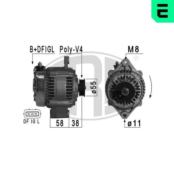 Era Lichtmaschine Generator Lima 210869A 14V FüR Suzuki Liana Er Jimny Sn Swift-image
