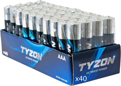 Tyzon AAA Batterien 40 Stück Langzeitausführung hochleistungsfähig