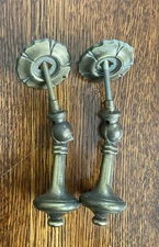Drexel Esperanto Teardrop Drawer Pulls Set Of 2 Original Backplates & Hardware