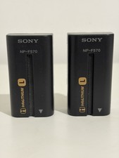 Sony NP-F570 InfoLITHIUM rechargeable battery packs X 2