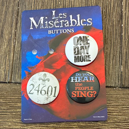 Les Misérables Pinback Buttons Set