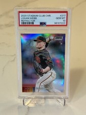 Logan Webb - 2020 Stadium Club Chrome Refractor #217 (RC) Rookie PSA 10 (Pop 1)