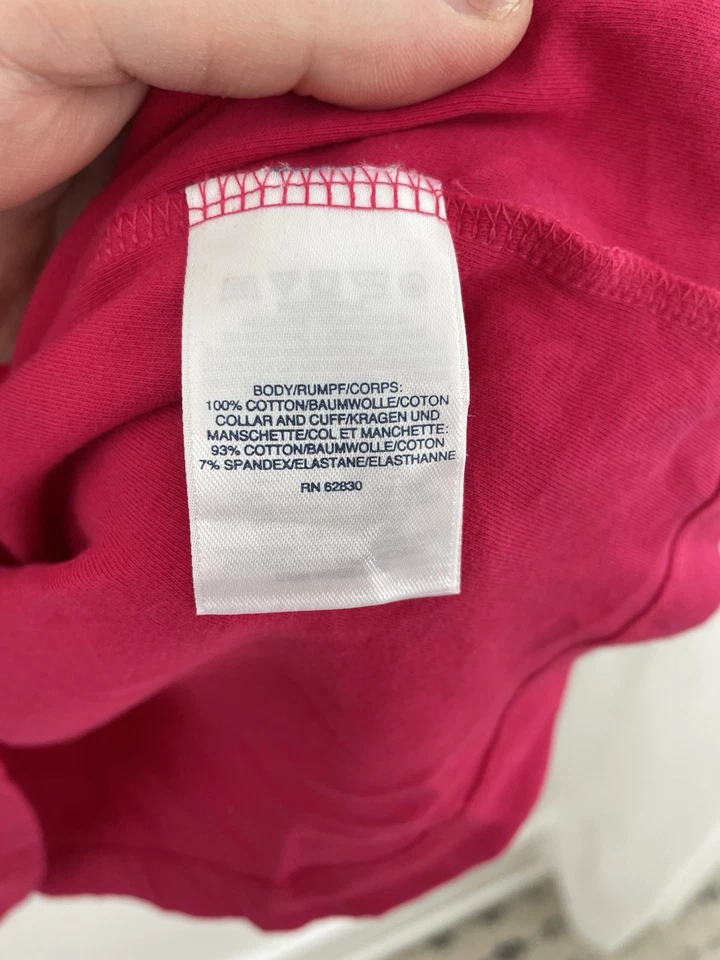 Lands End 1X Camisa de Manga Larga de Algodón Rosa Brillante Cuello Alto para Mujer Plus 1X Foto 4 de 4